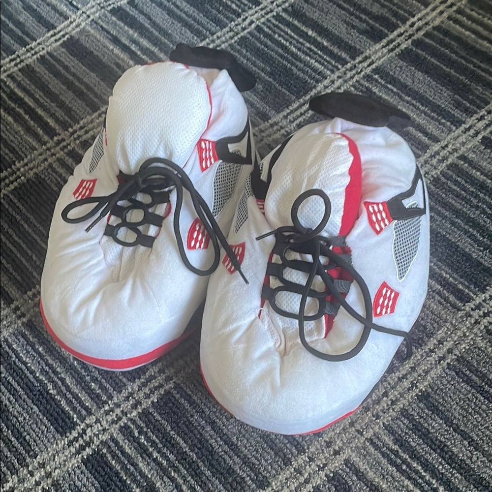 Kids White and Red Shoes